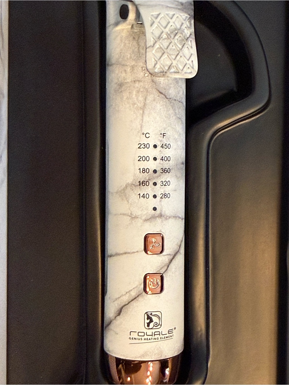 Royale Opulent Marble Infra-Titanium Hair Straightener Flat Iron NIB - Picture 6 of 6